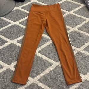 Women's Zyia Active Joplin Side Stripe High‎ Rise 7/8 Leggings in burnt orange